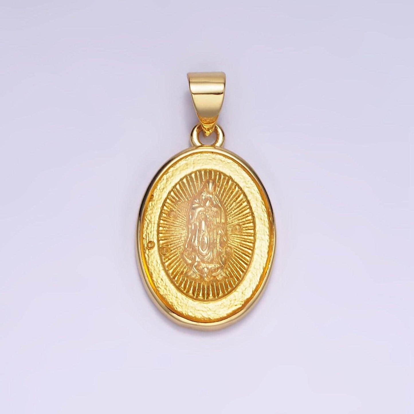 14k gold filled virgin mary jesus christ catholic bijoux colorful resin oval medallion charm lady guadalupe pendant for necklace | aa-1140
