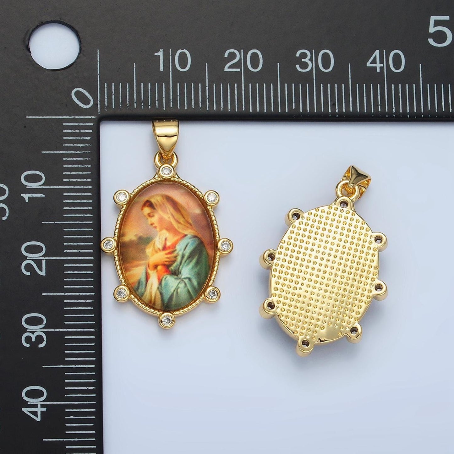 Dainty gold filled catholic medals virgin mary pendant our lady of guadalupe picture pendant medallion religious charm aa074