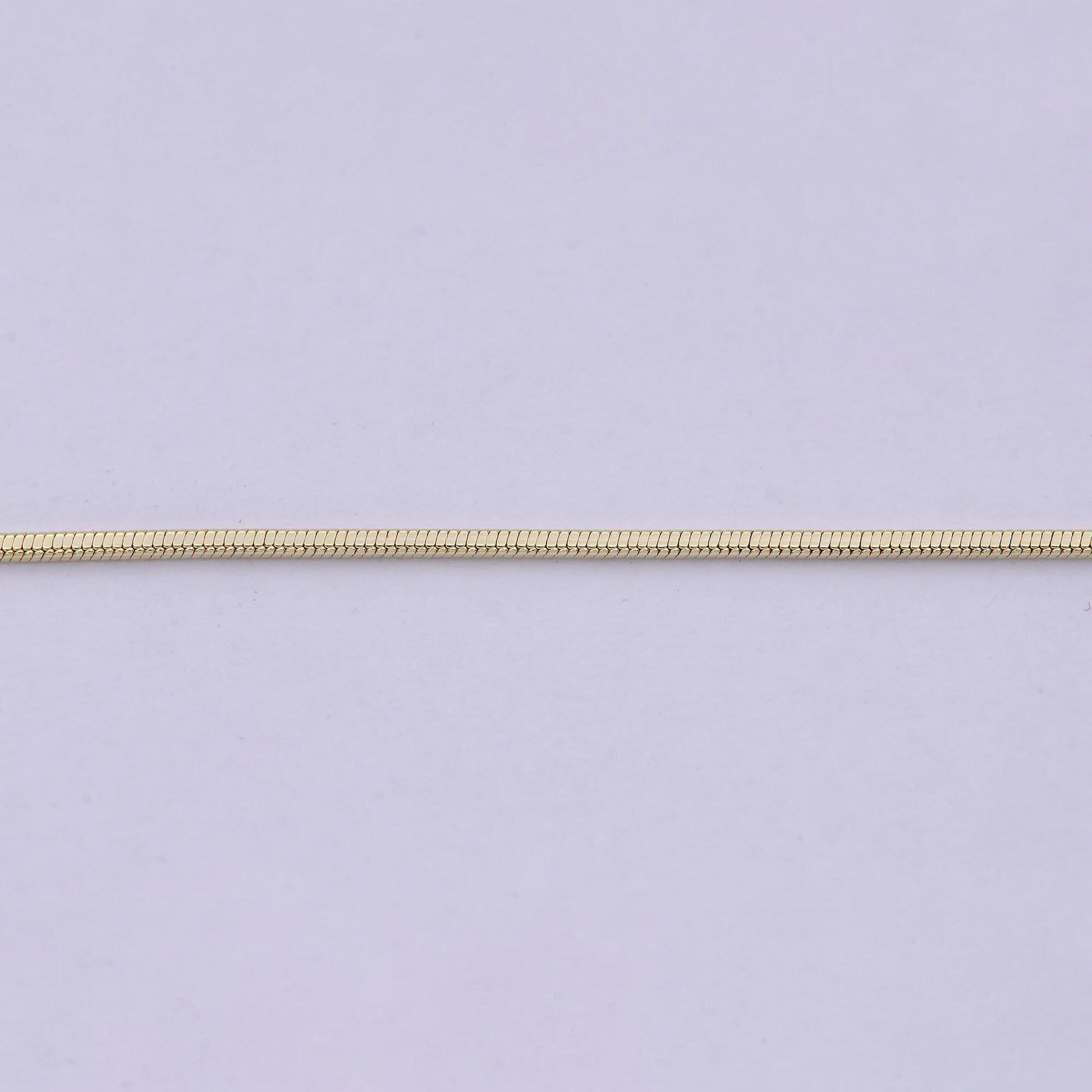 Dainty herringbone chain necklace - 1.1mm 14k gold filled snake chain - 17.8 inches layering necklace ready to wear w/ lobster clasp - wa518