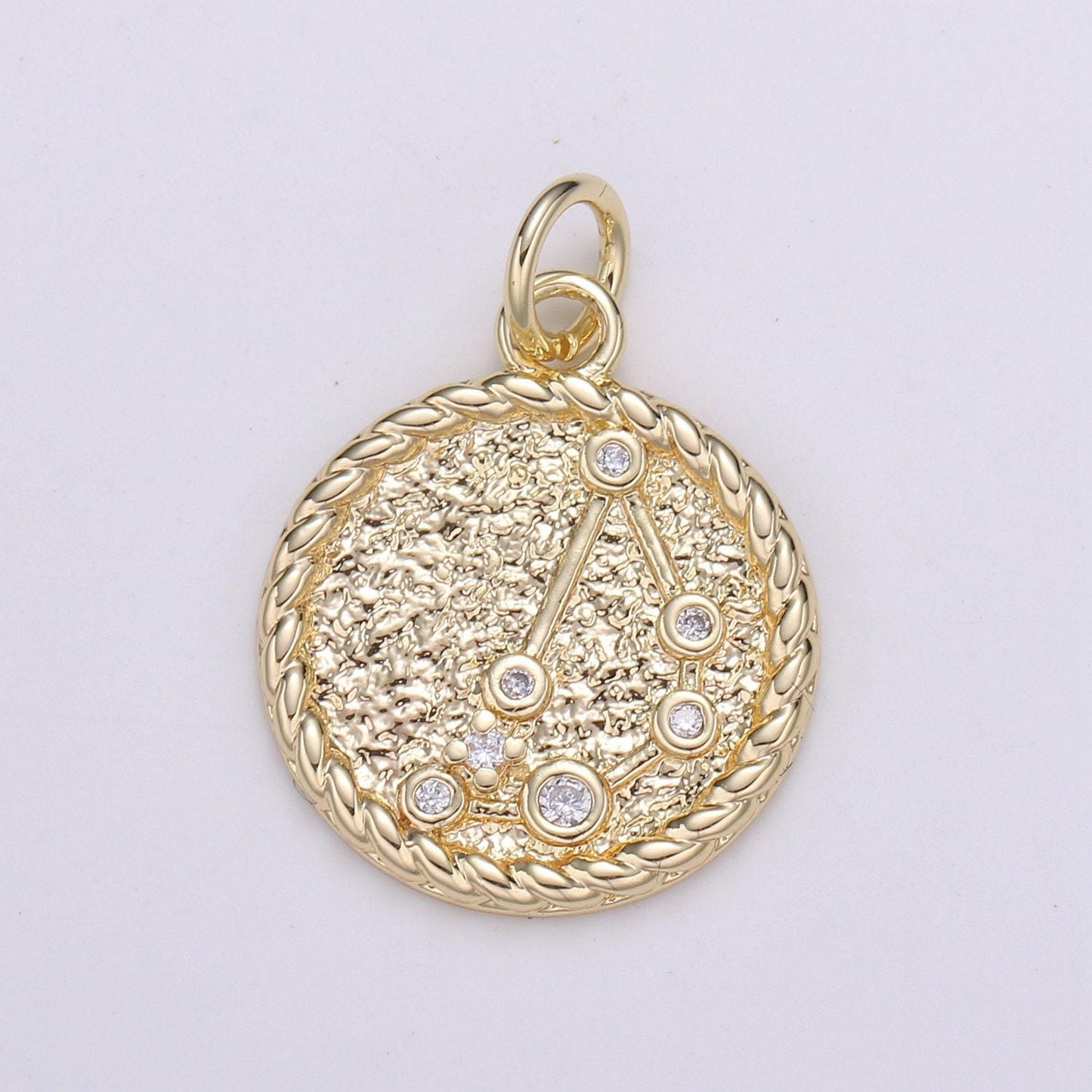 Gold filled zodiac constellation charms, zodiac symbol, horoscope charm, gold astrological zodiac sign minimalist jewelry, a1821-a1826