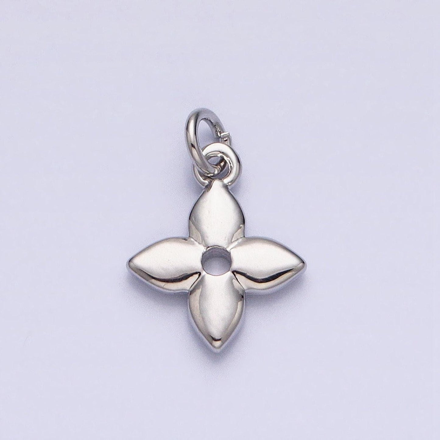 Gold flower charms -mini flower charm - lead nickle free charms - monogram charms flower charms in bulk ac617