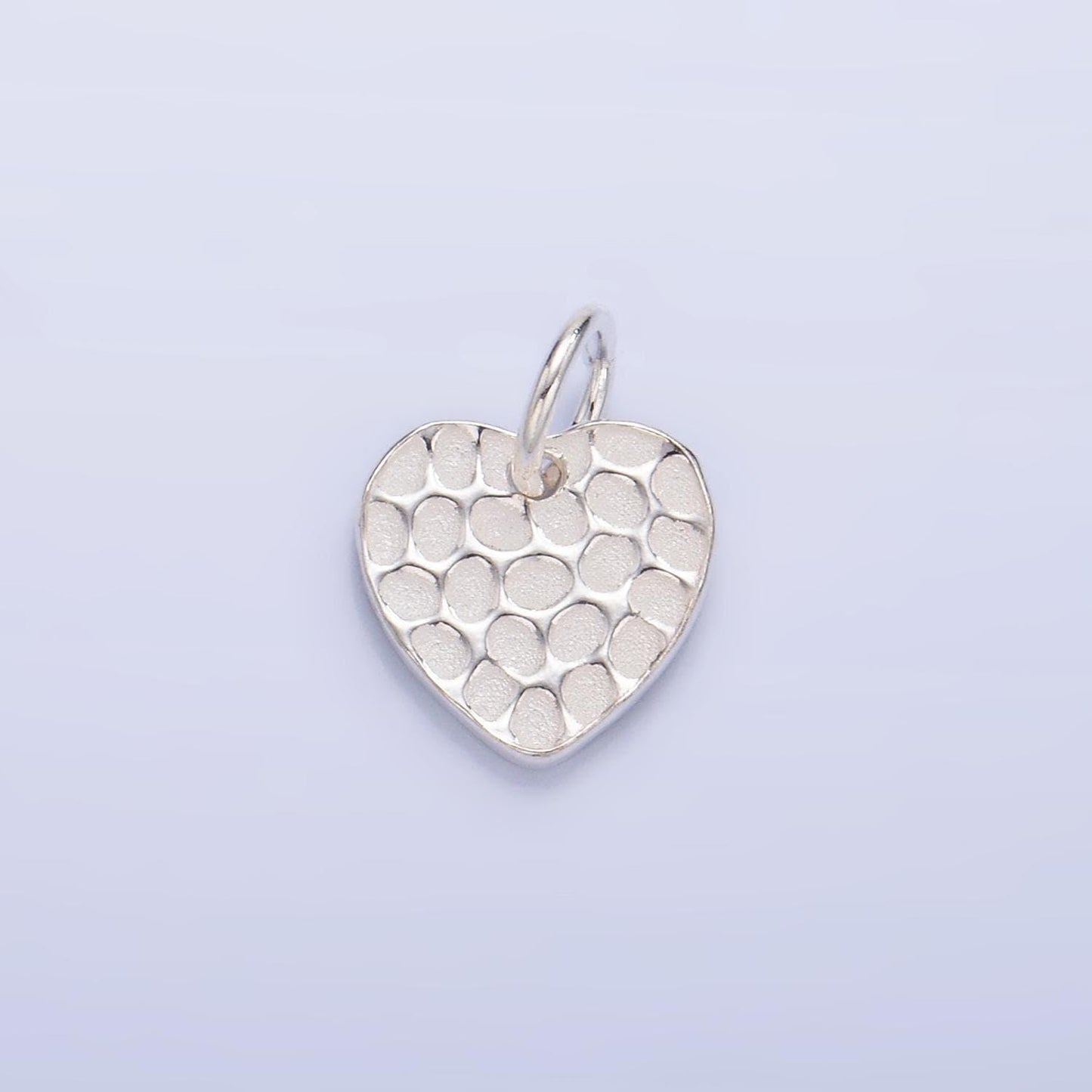 Mini silver heart charm mermaid skin jewelry bracelet earring necklace component add on charm s925 sterling silver finding sl534