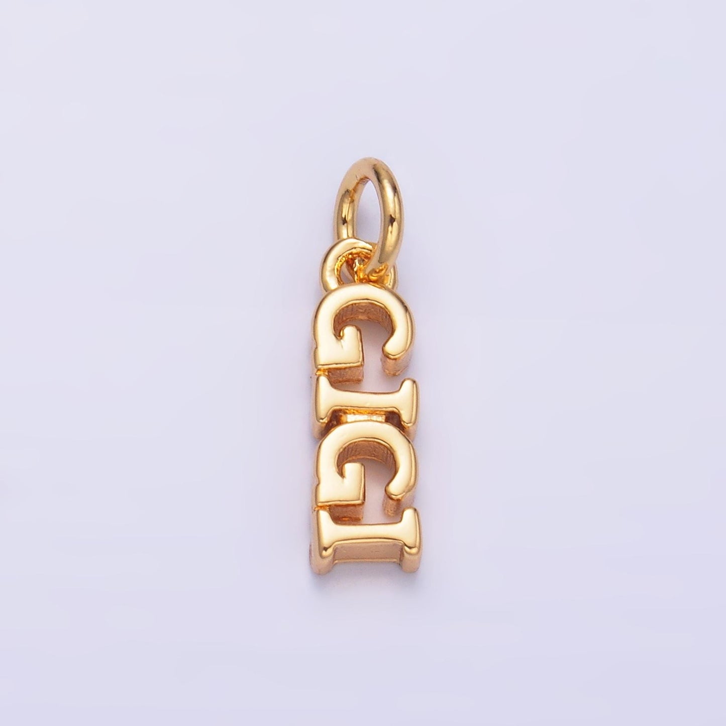 Dainty Gold Filled Gigi charm for bracelet necklace earring component diy jewelry making supply Grandma word charm minimalist jewelry W424
