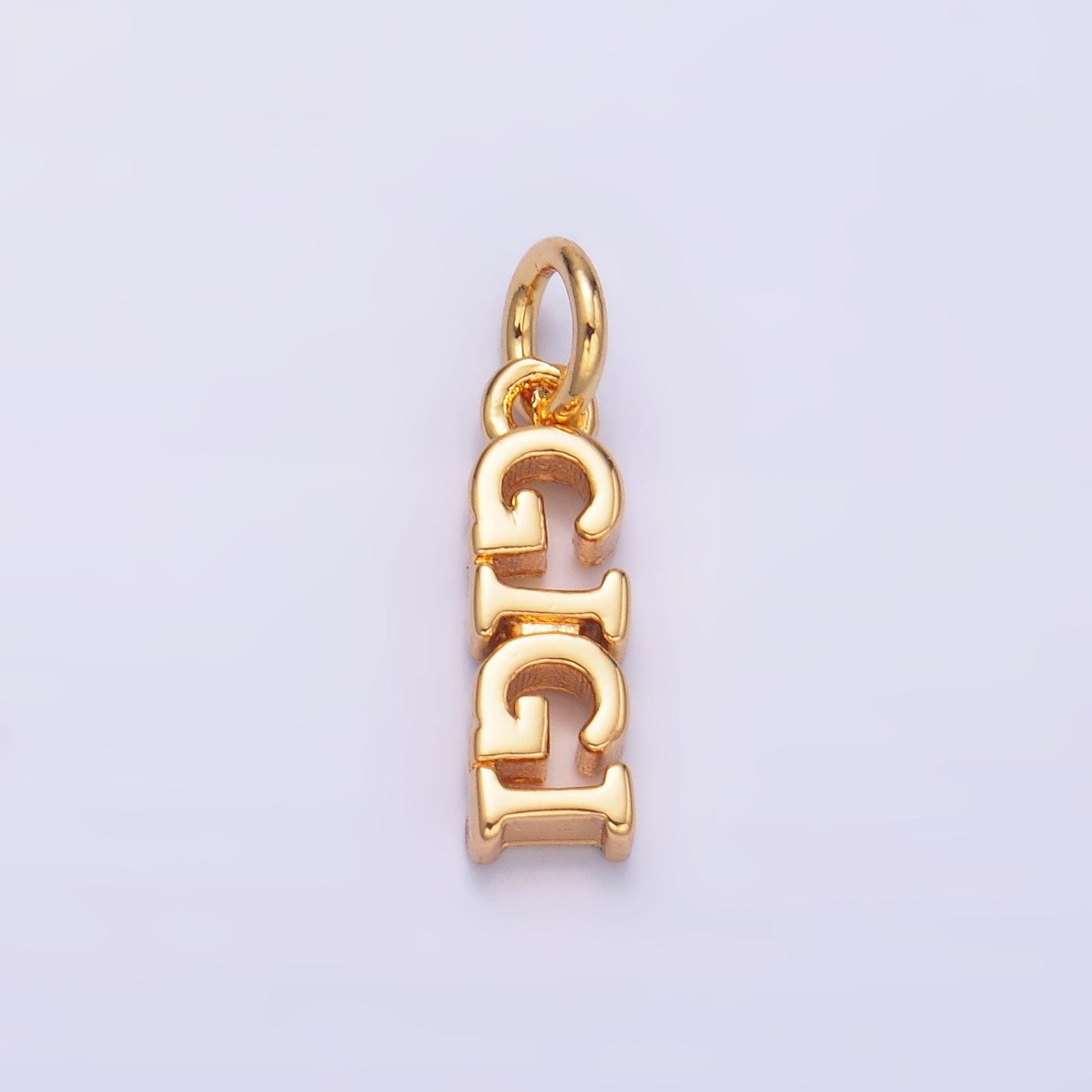 Dainty Gold Filled Gigi charm for bracelet necklace earring component diy jewelry making supply Grandma word charm minimalist jewelry W424