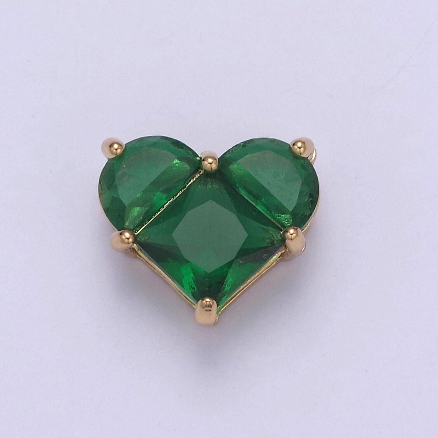Cubiz zirconia heart beads - 10mm small beautiful bright 3d love jewelry gold star beads spacer for bracelet necklace supply, b-544