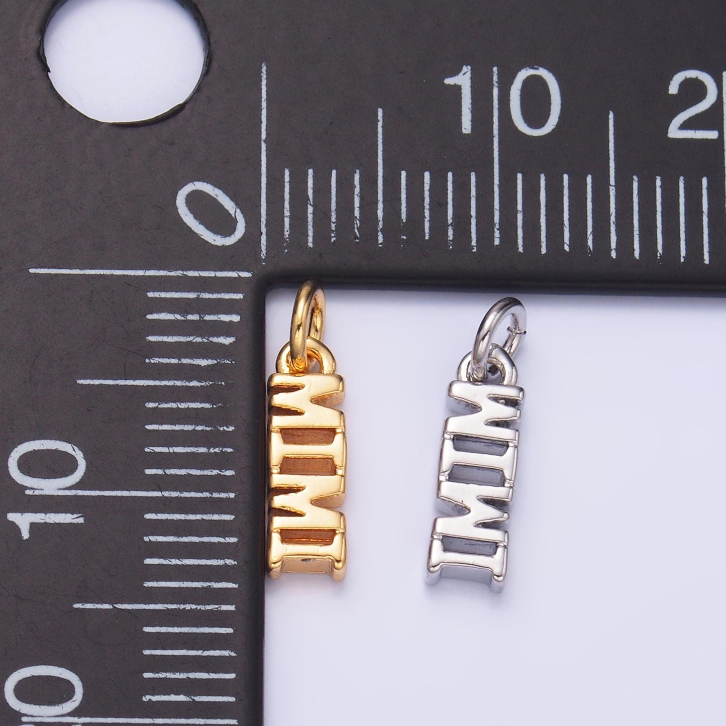 Mini Gold Filled Mimi charm for bracelet necklace earring component diy jewelry making supply Grandma word charm minimalist jewelry W424