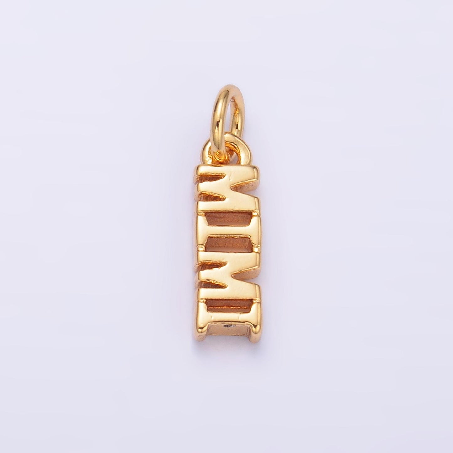 Mini Gold Filled Mimi charm for bracelet necklace earring component diy jewelry making supply Grandma word charm minimalist jewelry W424