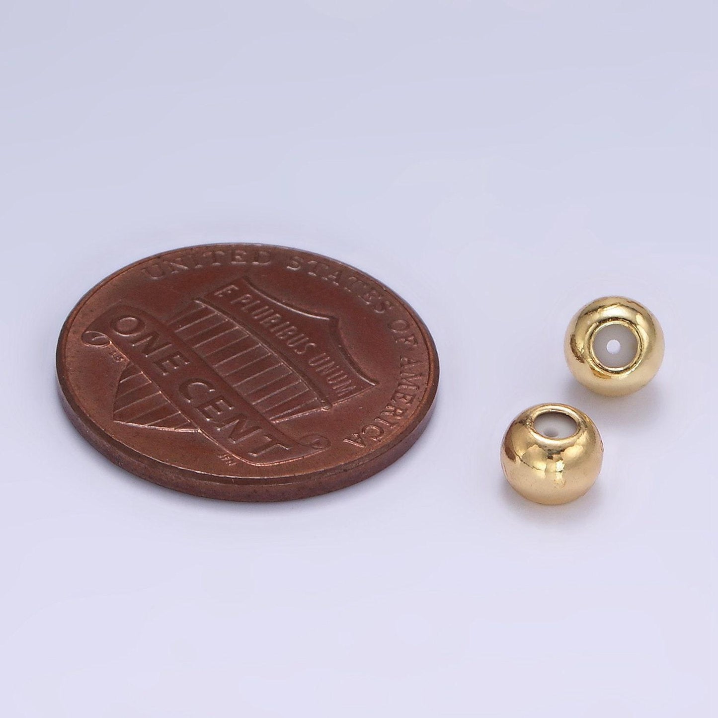 5mm ball rubber stopper beads silicone bead charm stopper for bracelet necklace component 24k gold filled bead l-529