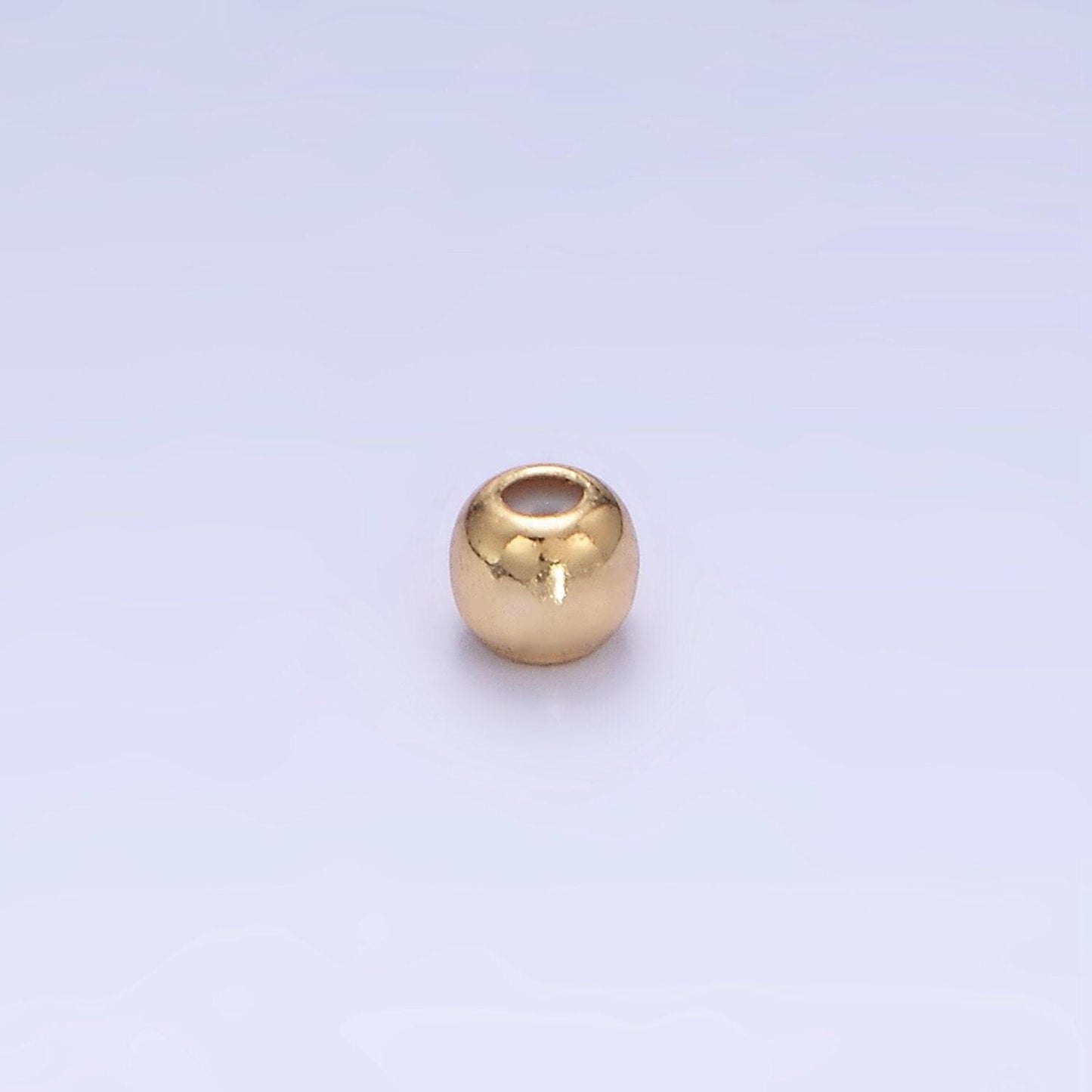 1x 24k gold filled round safety rubber stopper bead spacer smart beads 4mm supplies l-597