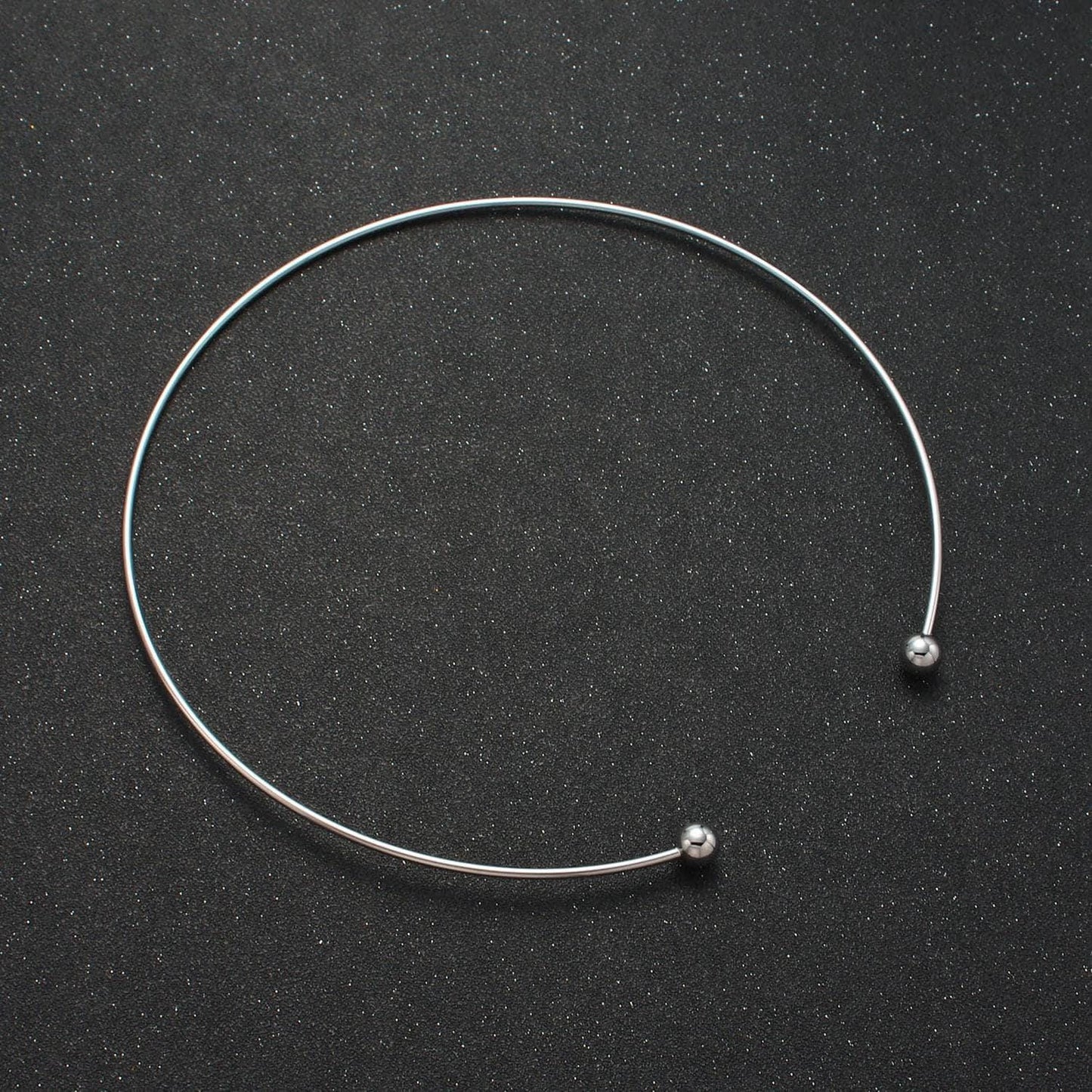 Dainty gold collar necklace silver choker necklace minimalist jewelry wire choker necklace adjustable wa-2622