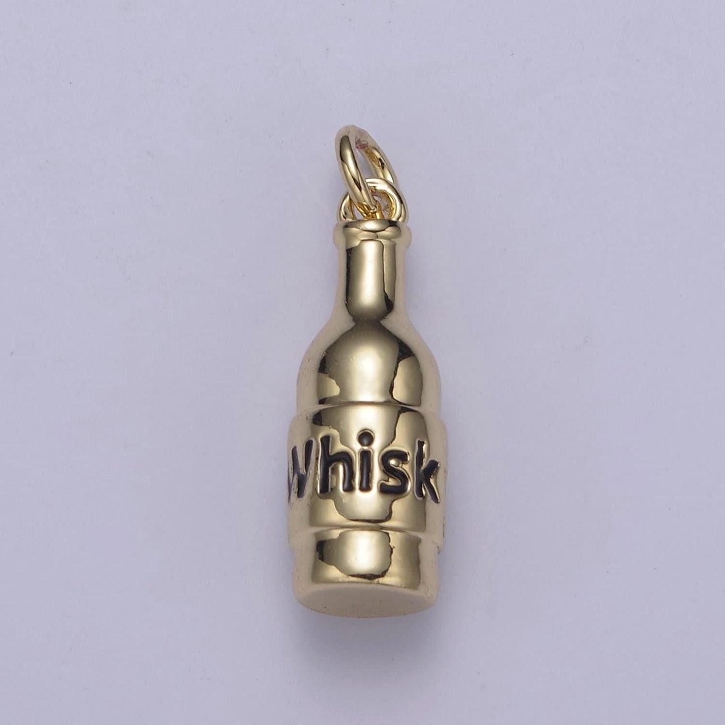 Whisky bottle charms silver / gold bottle charms, jewelry supply wholesale n-662