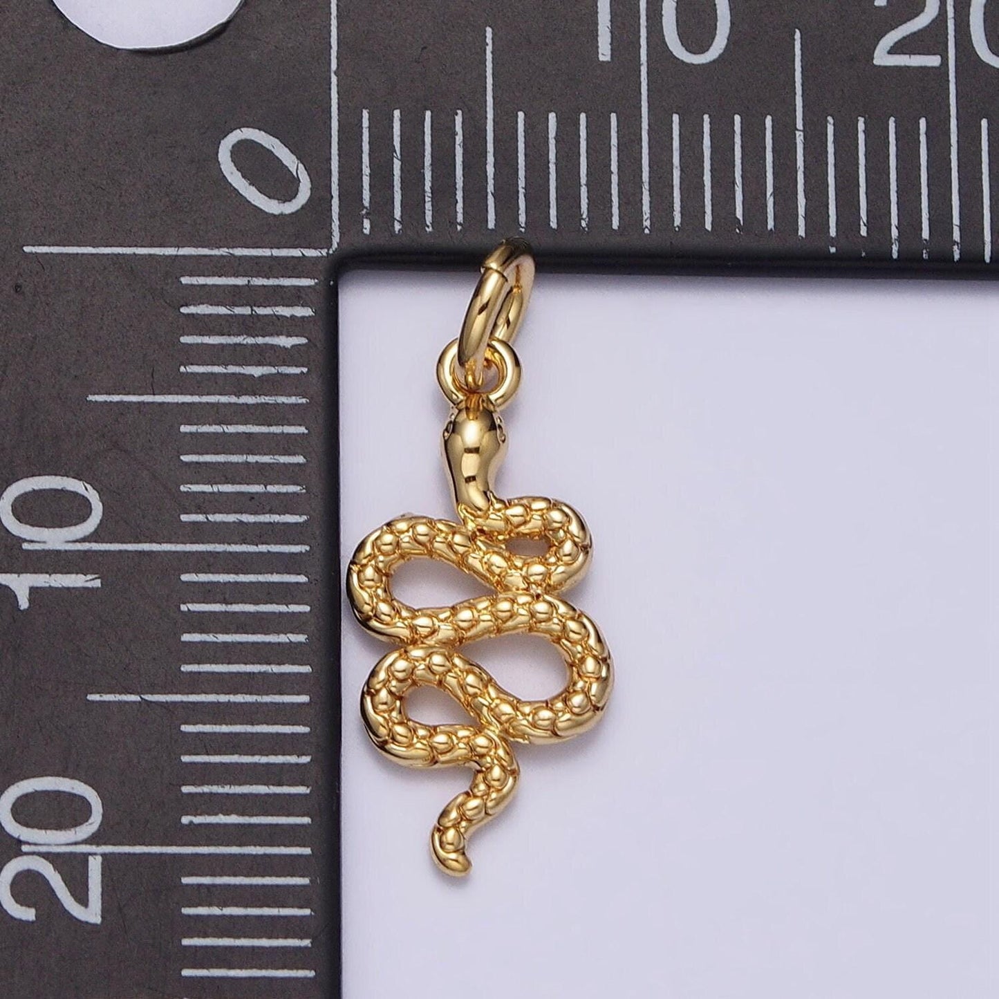 24k gold filled snake charm silver serpent pendant wild animal jewelry inspired for necklace bracelet earring component ac252