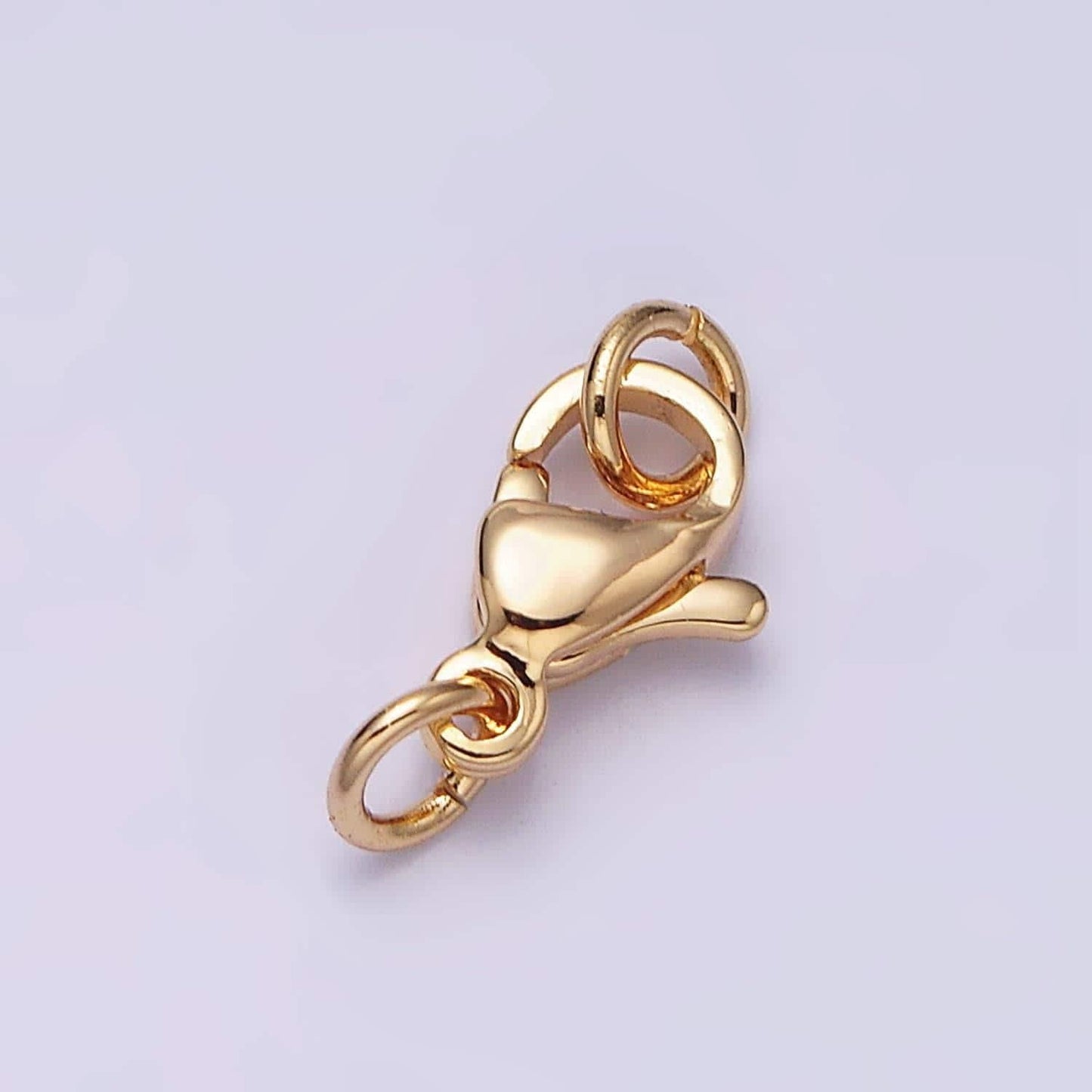 16k gold filled 9mm lobster clasps closure jump ring jewelry supply in gold & silver | z389 z390