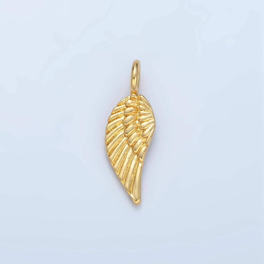 Dainty 14k gold filled angel feathered wings add-on charm | ag881