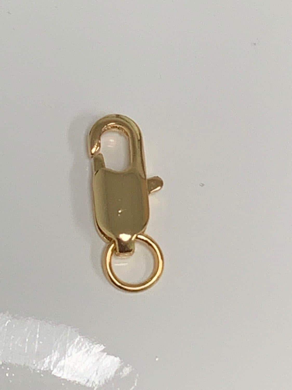 1pc wholesale lobster clasp 24k gold , lobster claw with jump ring for jewelry necklace bracelet anklet making, size 12mmx6mm