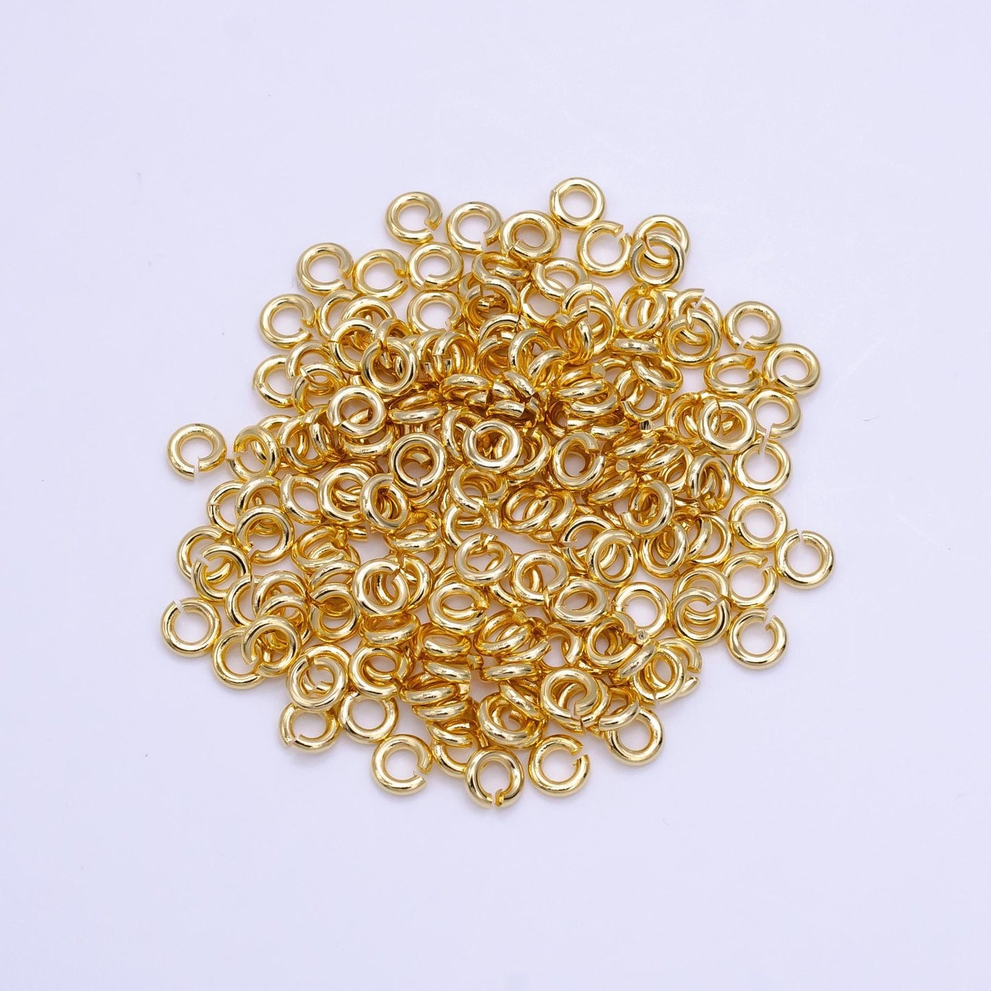 1mm x 4mm (18 gauge) 150x gold filled jump ring gold open jump rings, jewelry making supplies sp1613