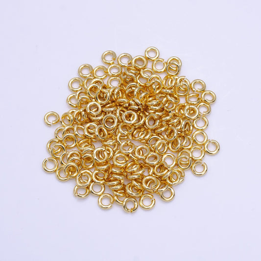 1mm x 4mm (18 gauge) 150x gold filled jump ring gold open jump rings, jewelry making supplies sp1613