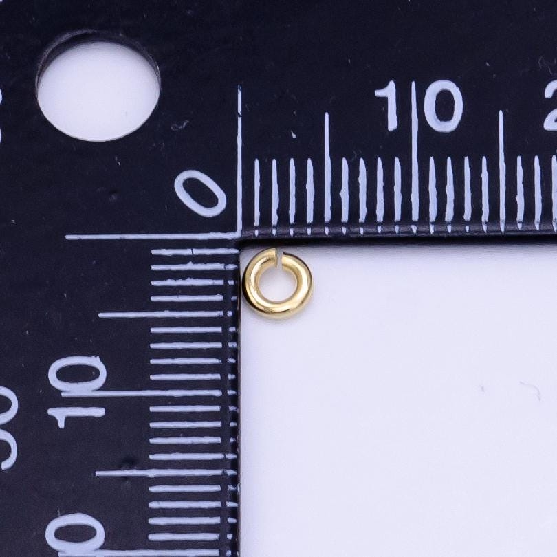 1mm x 4mm (18 gauge) 150x gold filled jump ring gold open jump rings, jewelry making supplies sp1613