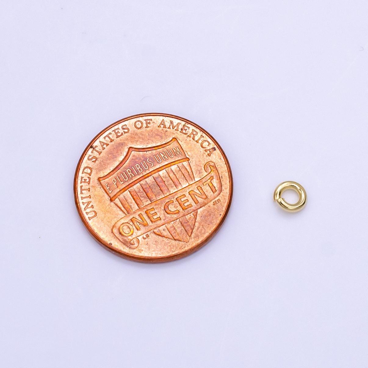 1mm x 4mm (18 gauge) 150x gold filled jump ring gold open jump rings, jewelry making supplies sp1613