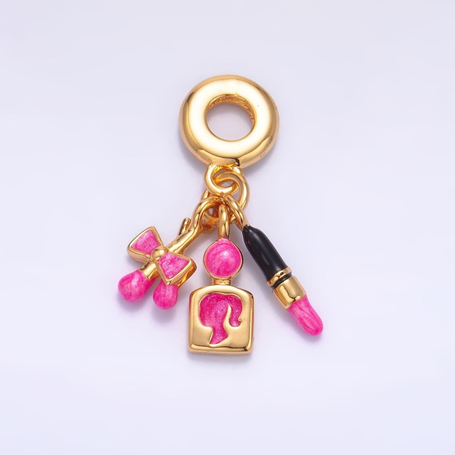 24 gold filled Yellow Hat Sandals charm fashion girly Orange rondelle bail drop pendant bracelet | C-202