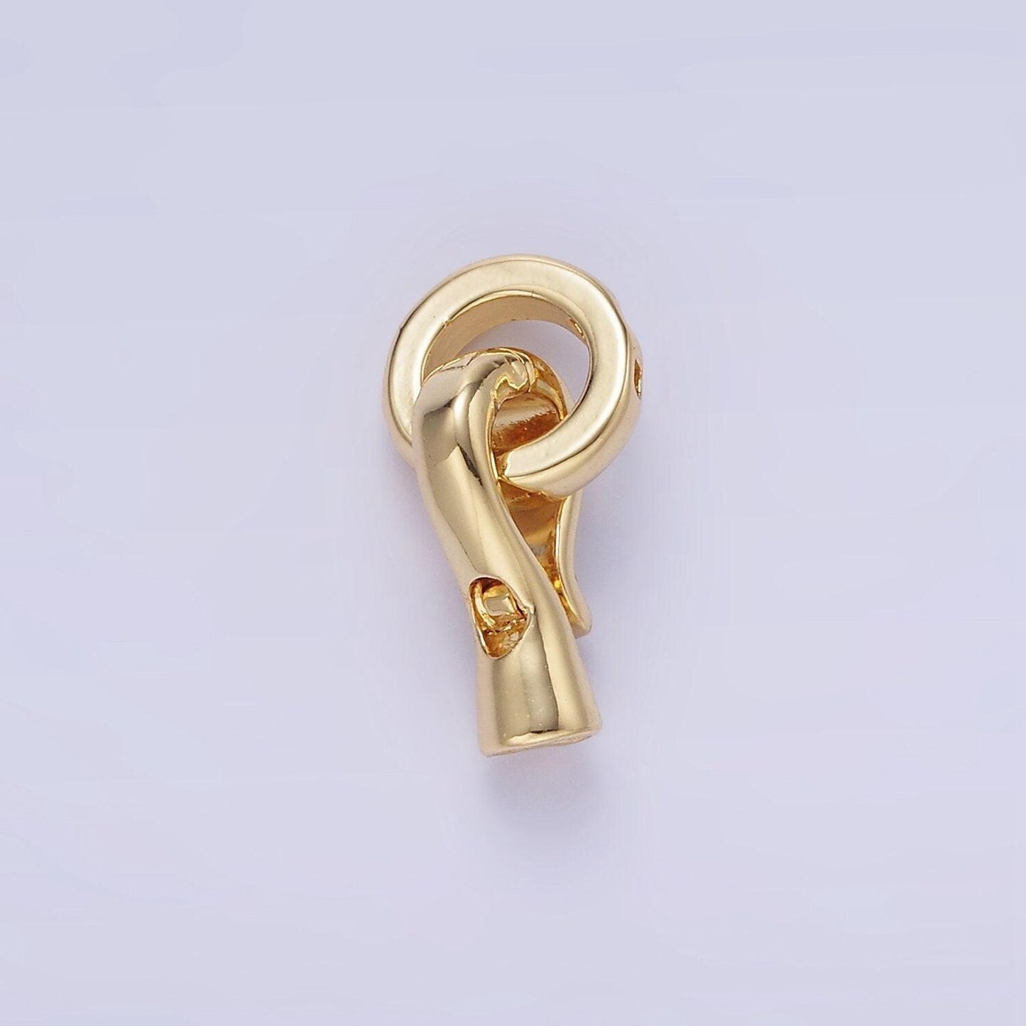 Leather or cord crimp ends with loop