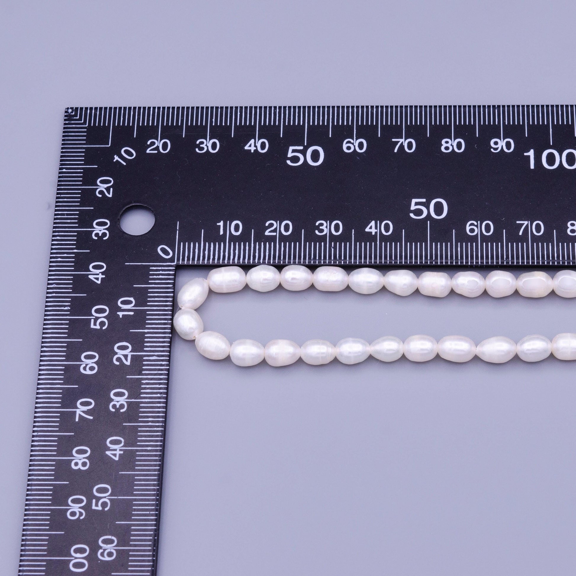 5.3mm aaa+ stunning freshwater pearls wholesale, small pearls, top drilled pearls, white pearl natural rice pearls loose beads wa-1669