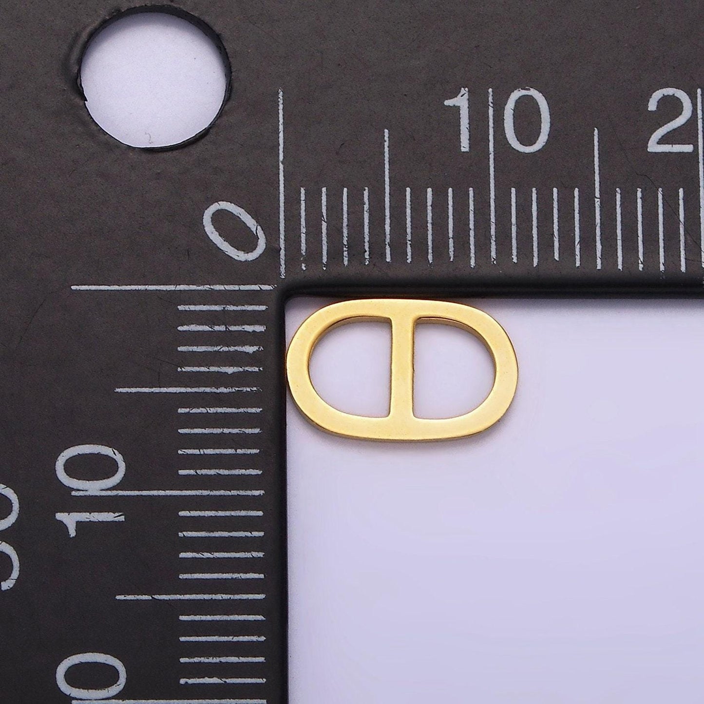 Stainless steel pill oblong paperclip link charm in gold & silver elongated link chain for necklace bracelet supply | z-507 z-508