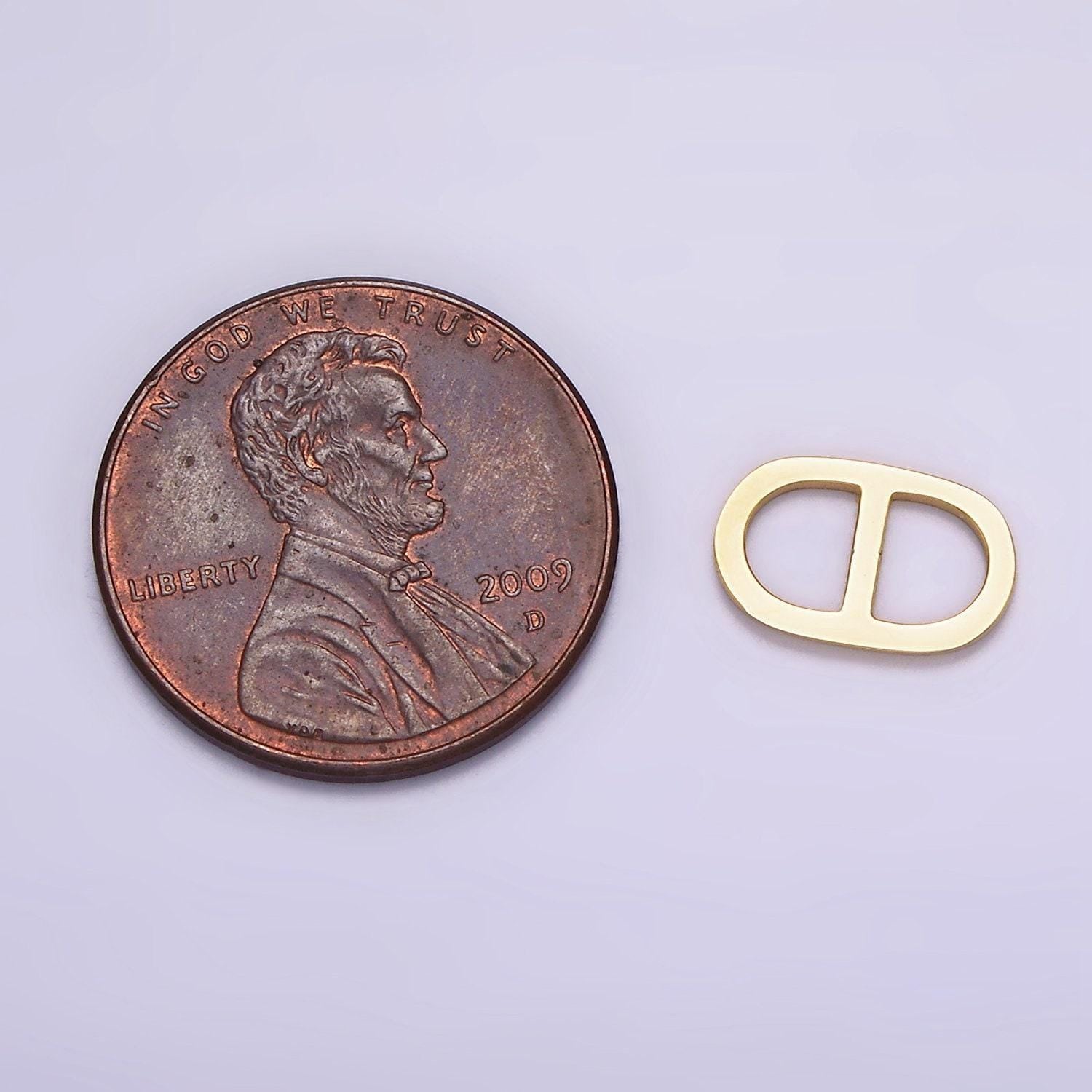 Stainless steel pill oblong paperclip link charm in gold & silver elongated link chain for necklace bracelet supply | z-507 z-508