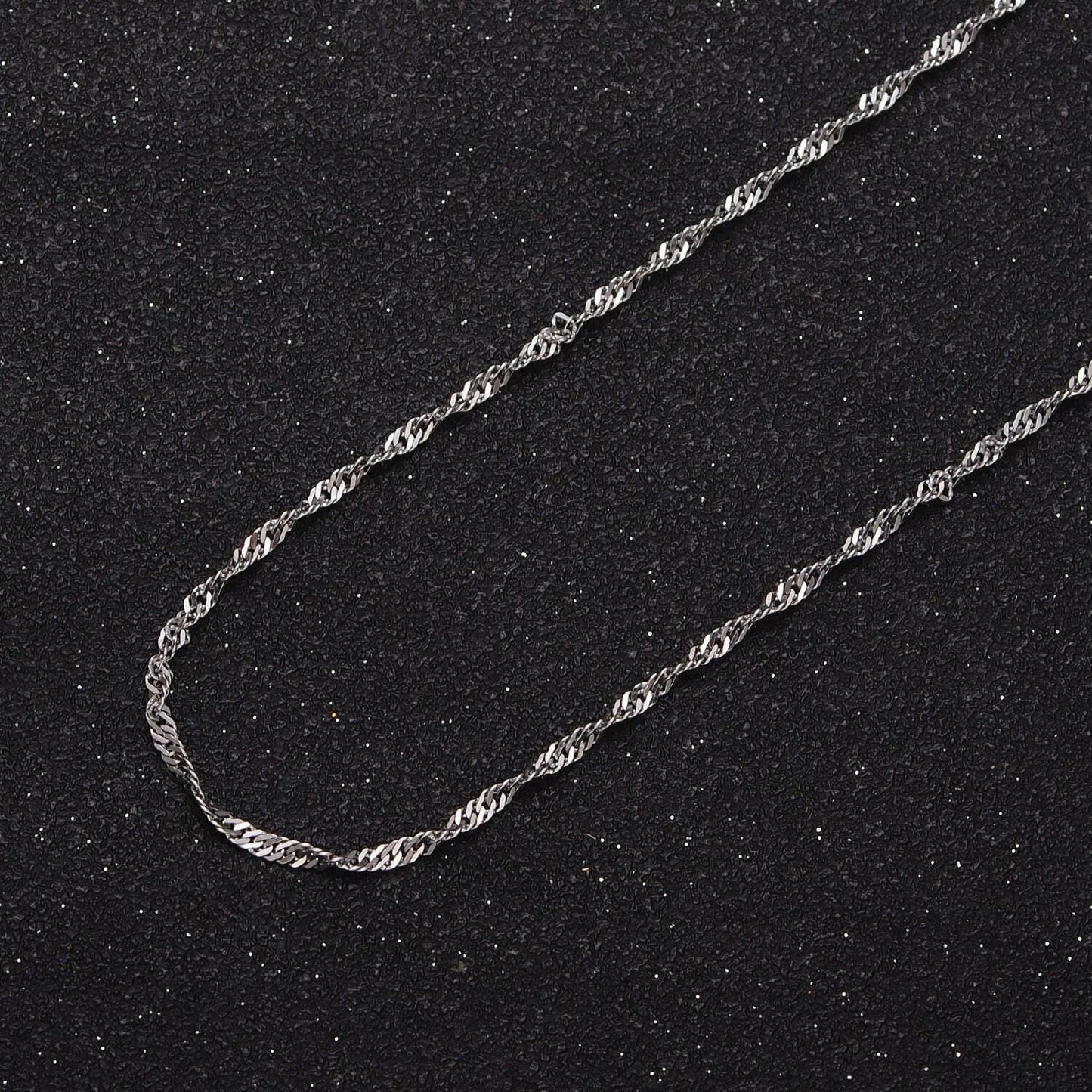 24k gold filled 1.8m singapore twist unfinished bulk chain per yard for jewelry making | roll-929, roll-930