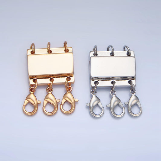 New design layered necklace detangler clasp magnetic necklace detangler, multiple strand chain necklace / bracelet component z880