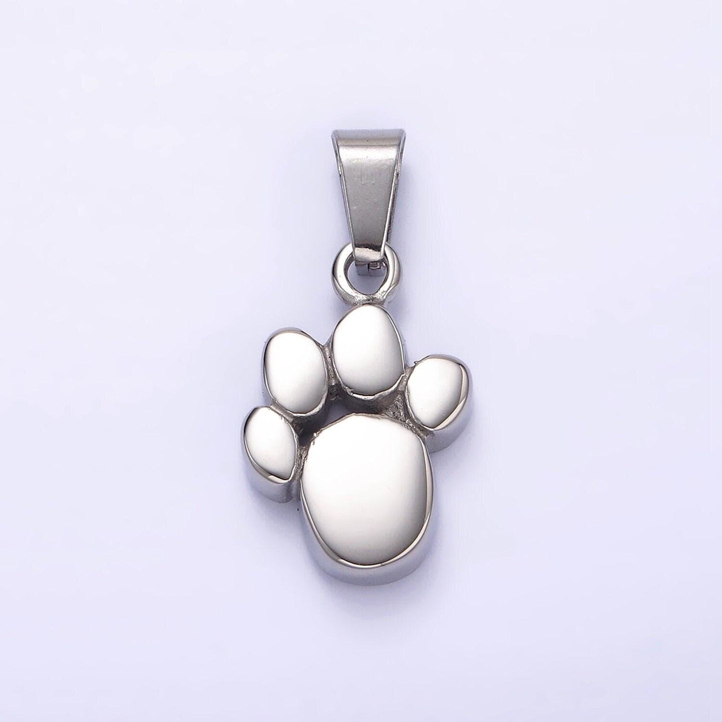Gold dog paw charm pendant stainless steel bear paw pendant p785