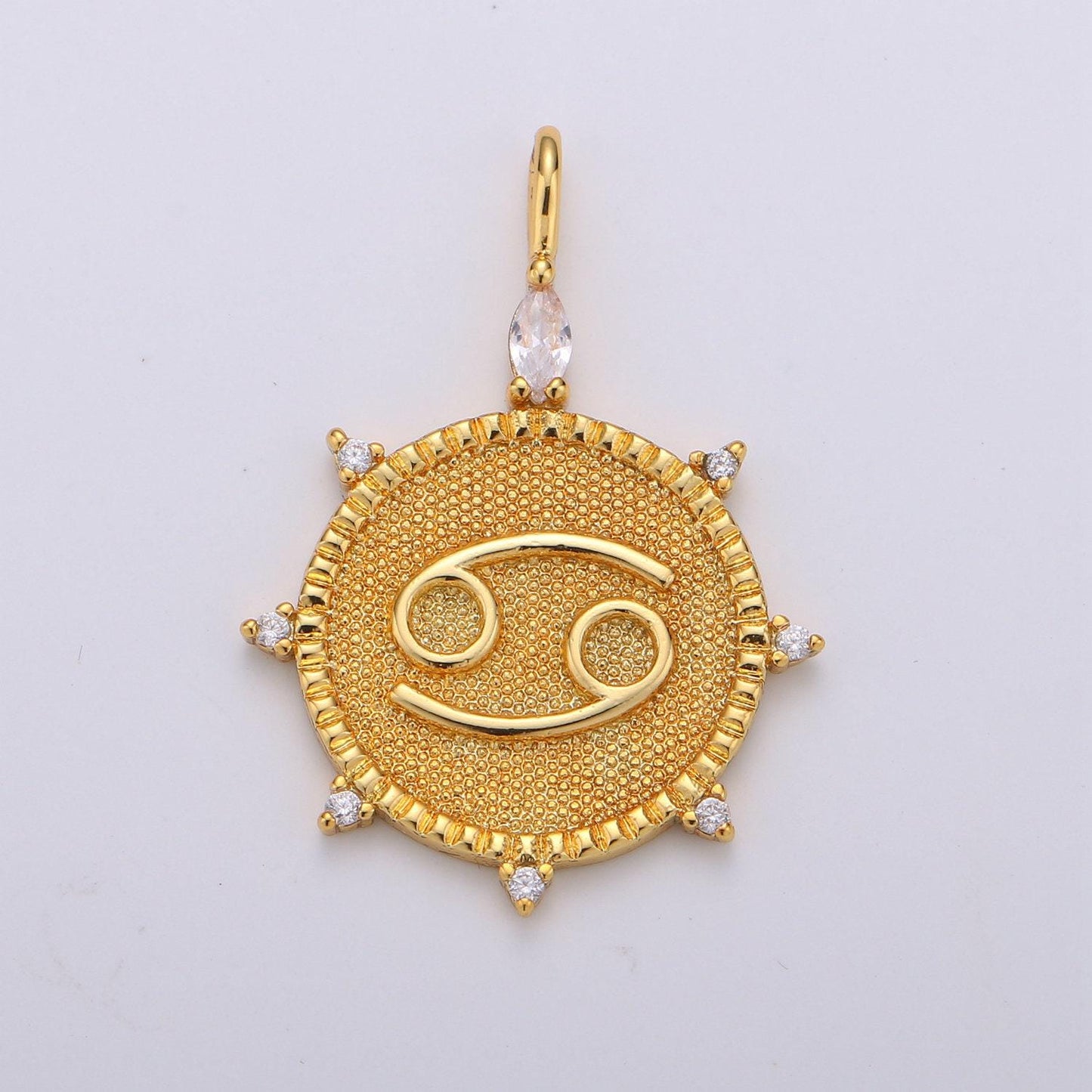 Gold zodiac charms, astrology charms, zodiac necklace charms, 12 zodiac charms for jewelry making supply, a1785--1790