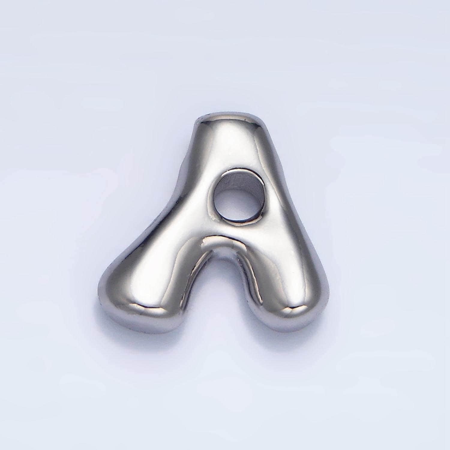 Silver bubble initial necklace charmn letter necklace pendant initial name necklace custom personalied layering necklace for christmas gift
