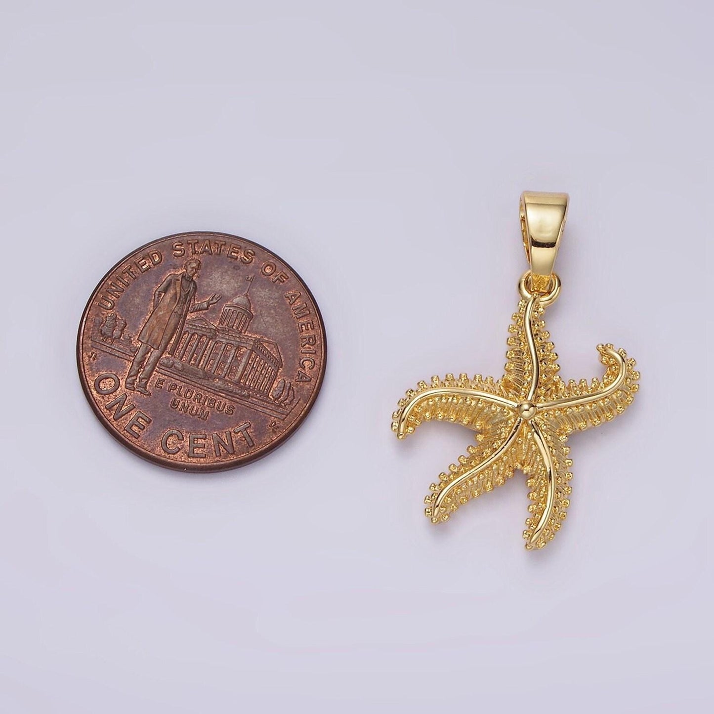 14k gold starfish charms 27.4x16mm small star fish charm for beach summer jewelry inspired ah043