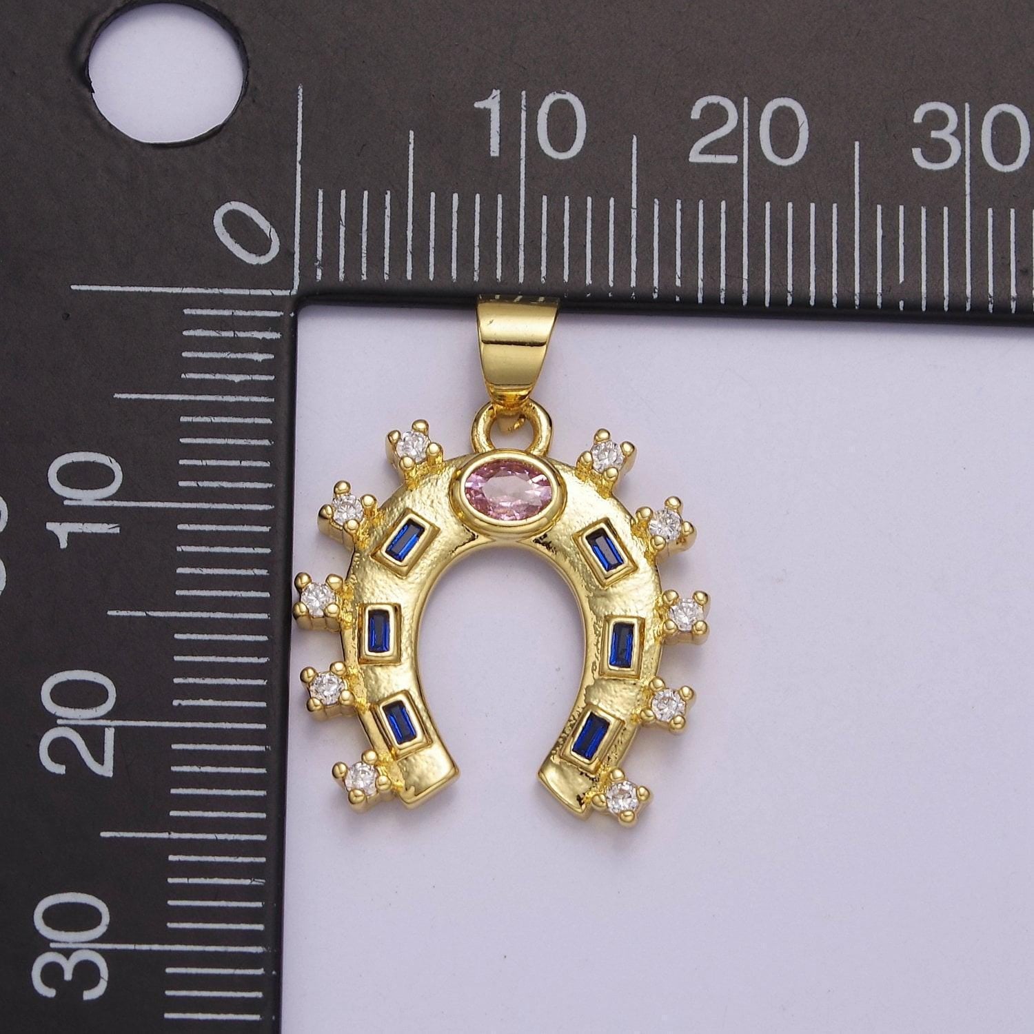 24k gold filled horseshoe charm luck horseshoe pendant necklace bracelet mini horseshoe pendant lucky jewelry inspired