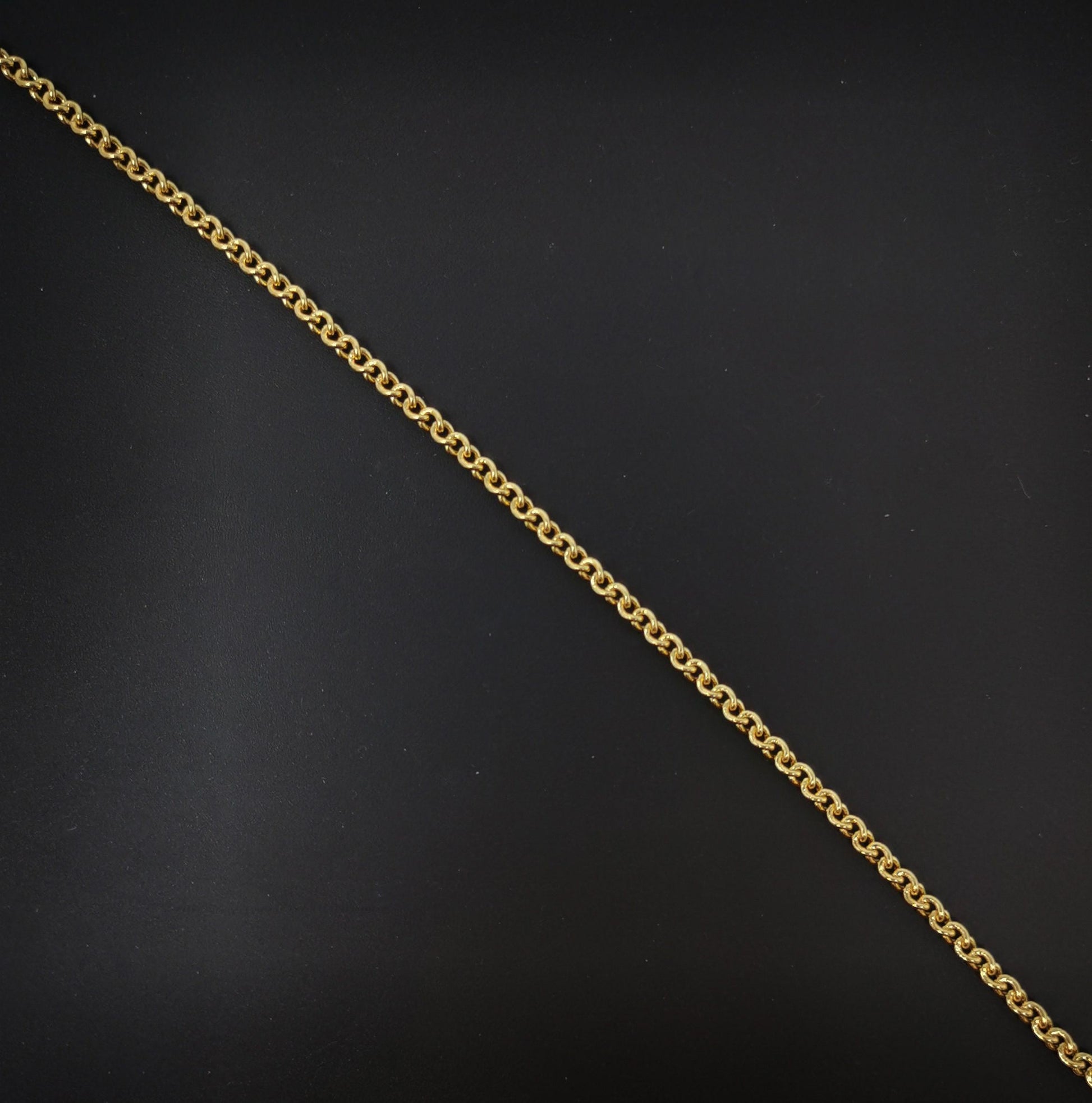 14k gold cable chain by yard, cable chain by foot, wholesale bulk roll chain for jewelry making, width is 3mm, roll 100