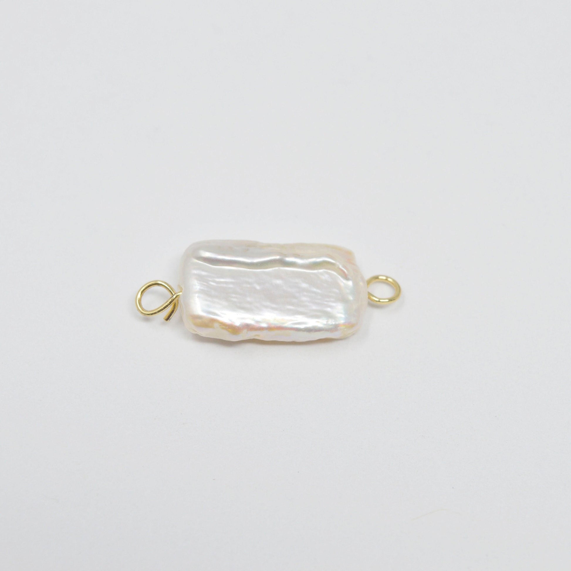 Freshwater pearl rectangle pearl connectors p-1800