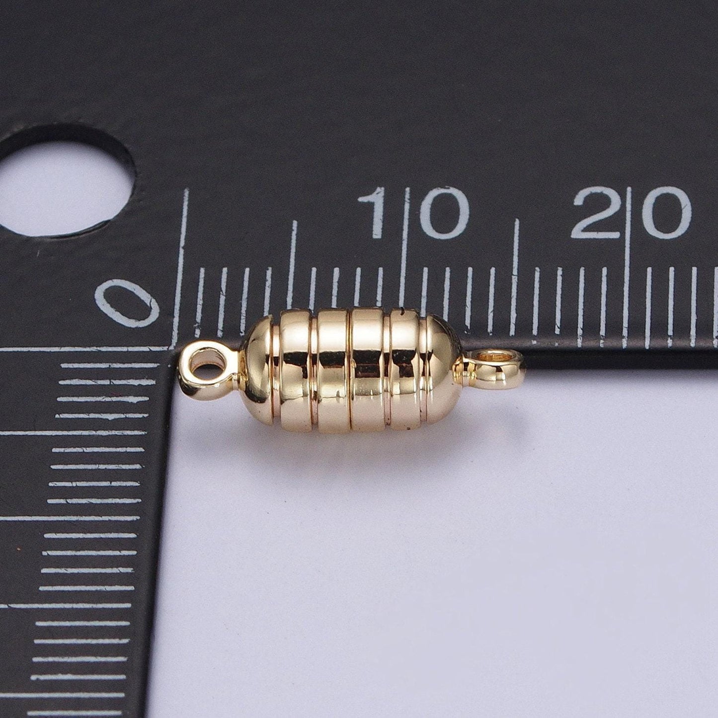 Gold magnetic oval line textured connector clasps hooks closure supply for jewelry making supply wholesale findings z044
