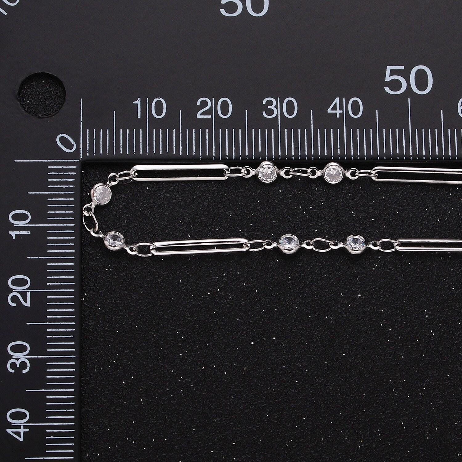 Fine gold filled chain round bezel cut chain by yard paper clip chain wholesale unfinished chain for jewelry making roll-1329