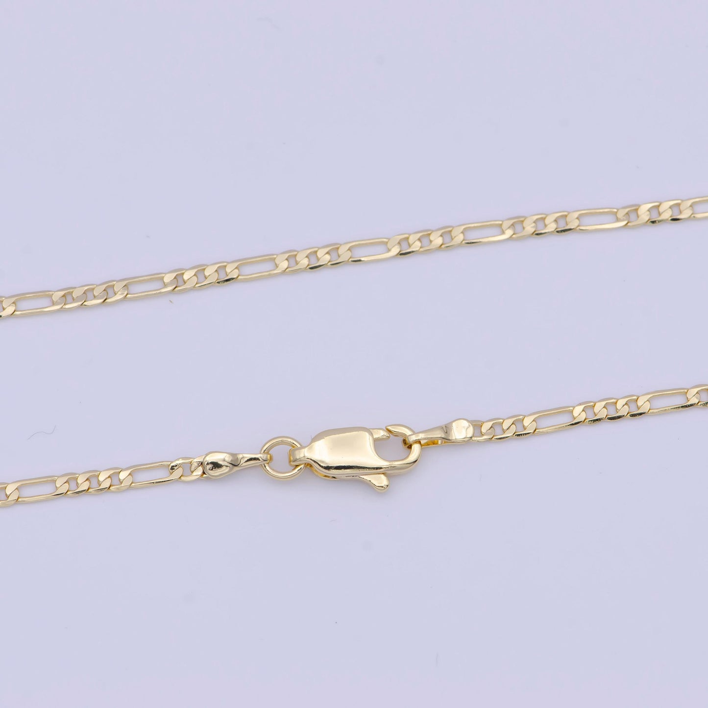 1.9mm gold figaro chain necklace, 14k gold filled various length figaro link ready to wear necklace | wa-1117, -1151, -1154