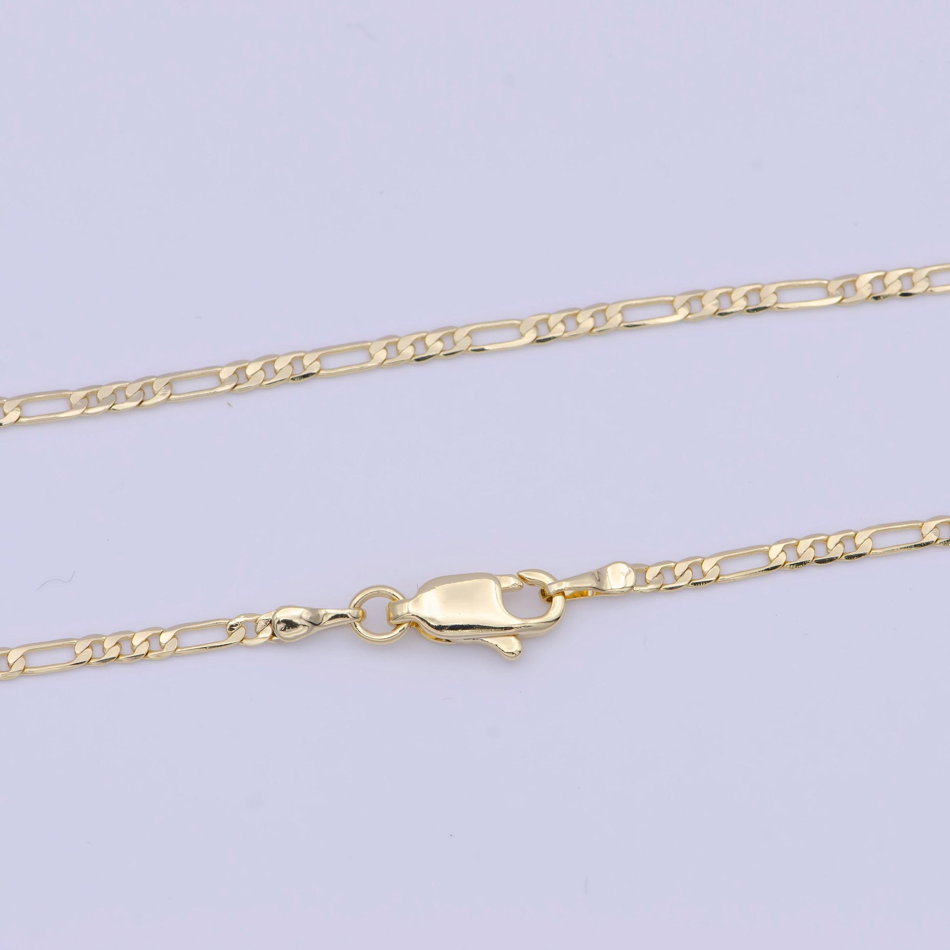 1.9mm gold figaro chain necklace, 14k gold filled various length figaro link ready to wear necklace | wa-1117, -1151, -1154