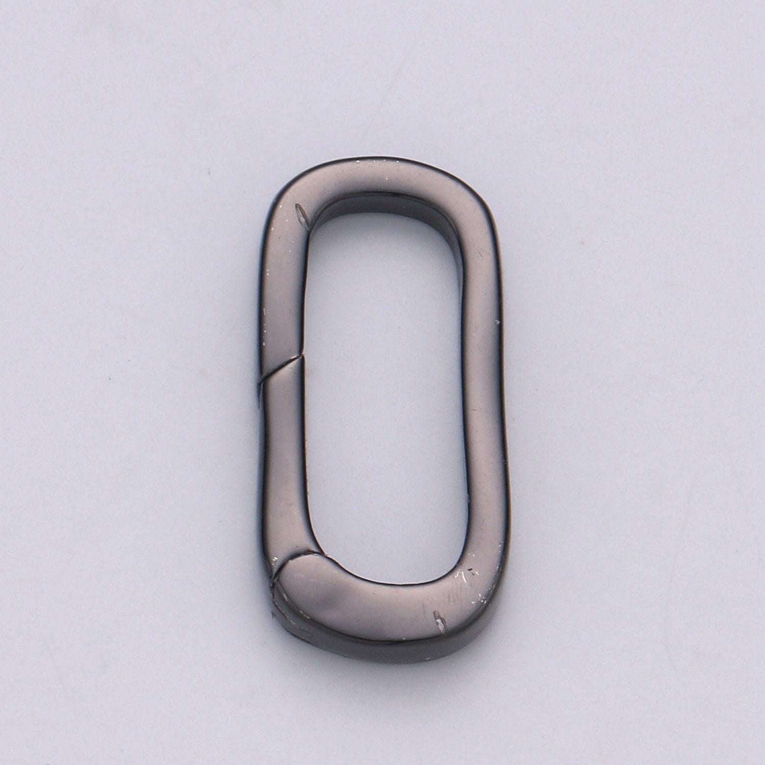 1pc carabiner mutiple color options spring push clasp, screw clasp oval lock, interlocking oval lock clasp, supp- 997, 998, 999, 1000