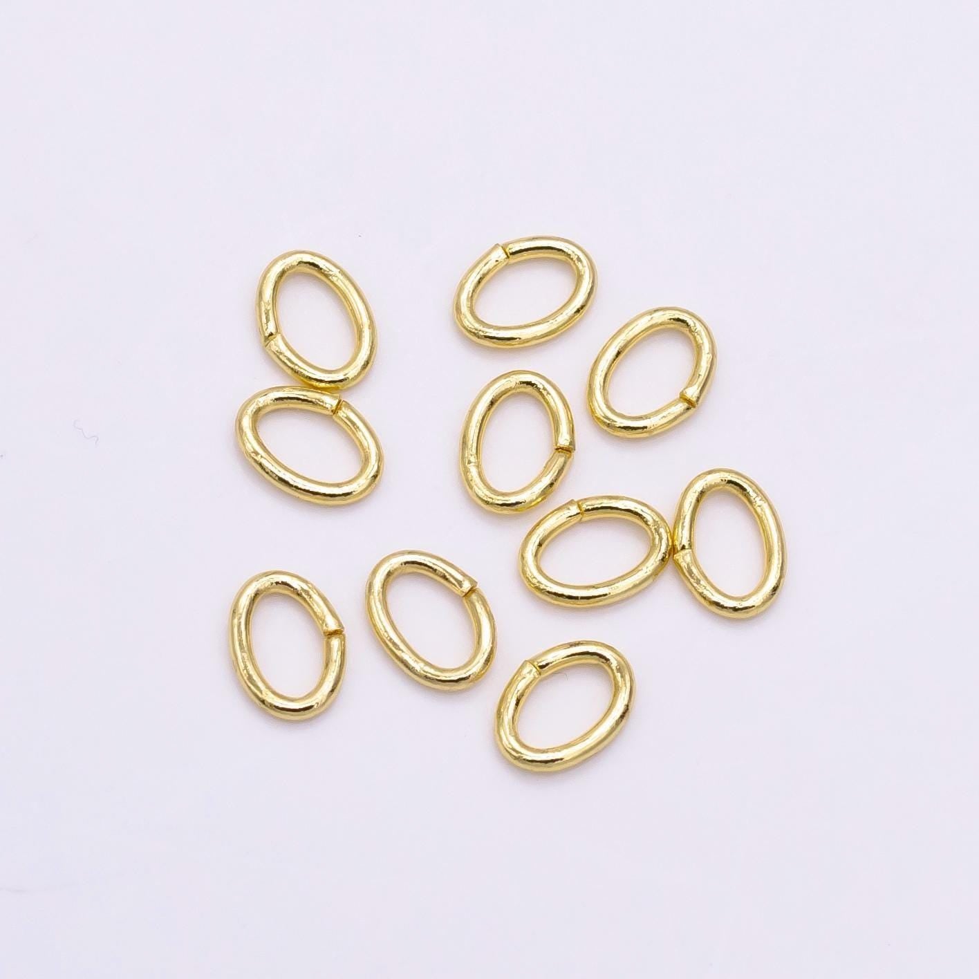 10pcs gold filled jump ring open jump rings for jewelry making supplies 6.9 x 4.9 mm (20 gauge) z853