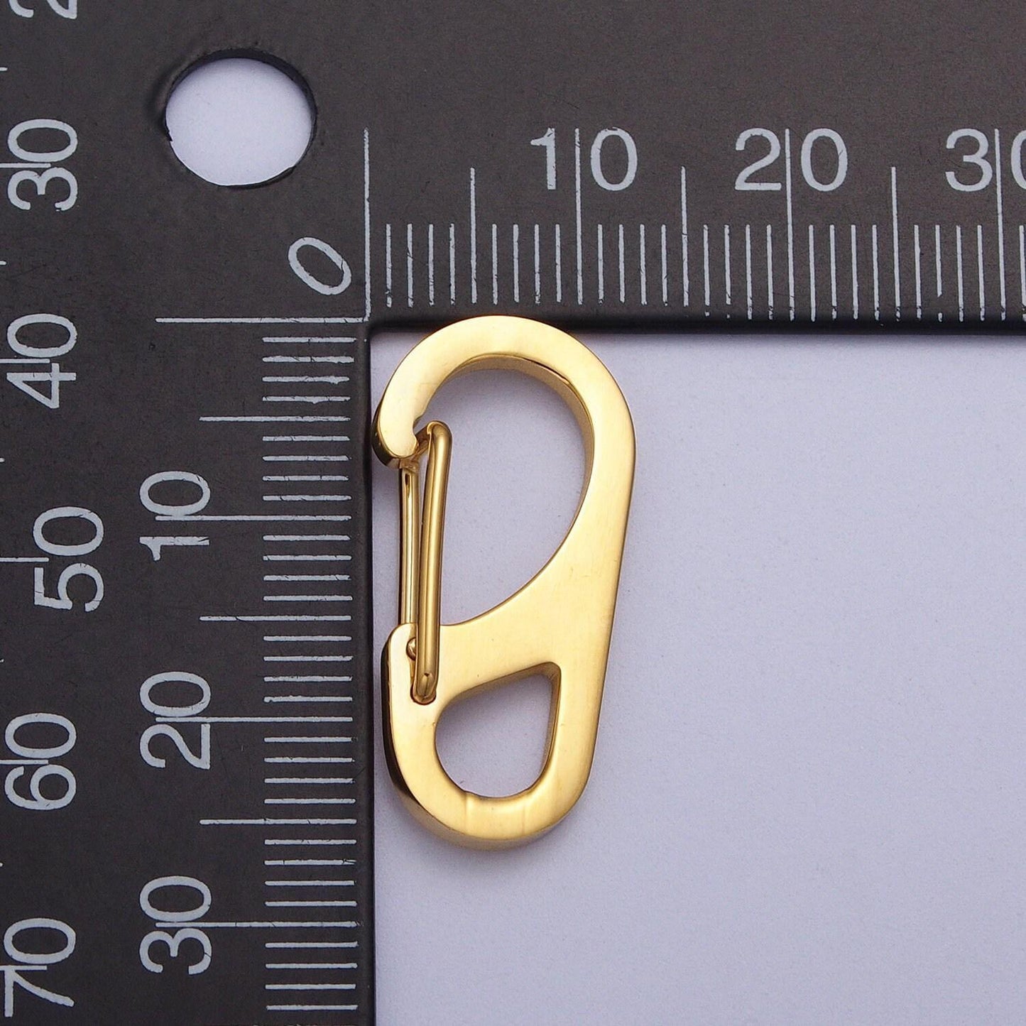 Gold oval spring gate snap hook, stainless steel silver purse clip, handbag hardware clasp craft supplies z013