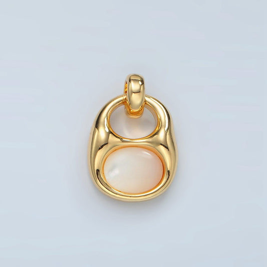 Mini shell pearl soda pop pull charm gold filled can tab pendant charm d699