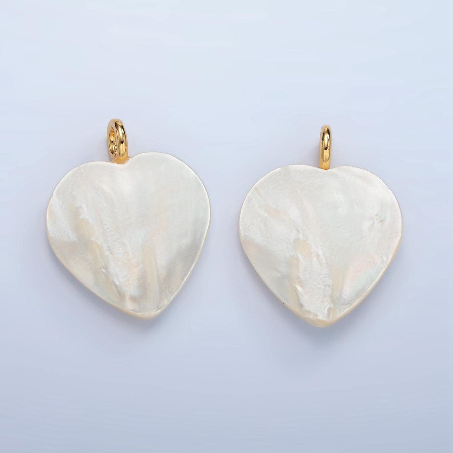 Big heart pearls charm gold white baroque freshwater pearls for necklace bracelet earring wedding jewelry making minimalist p1877
