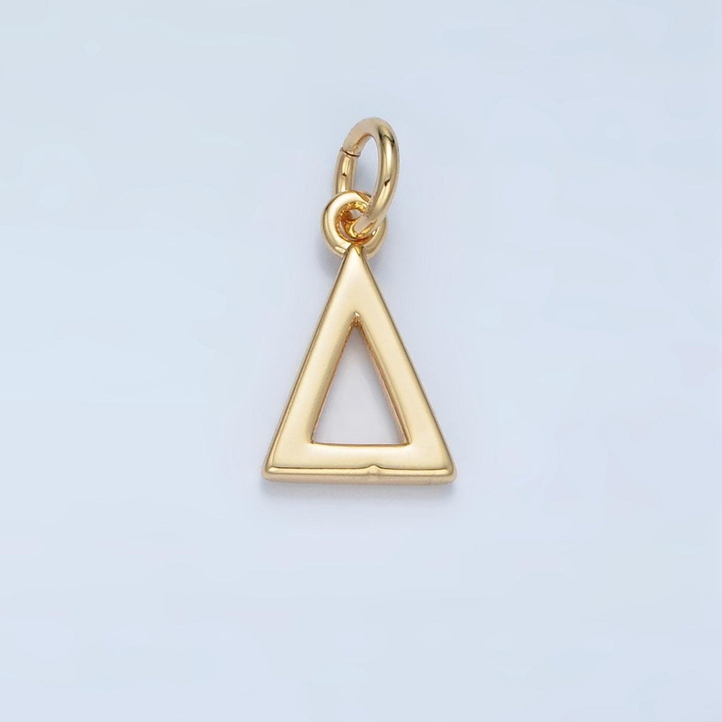 Dainty 18k gold filled greek alphabet personalized charm in gold & silver | a1271