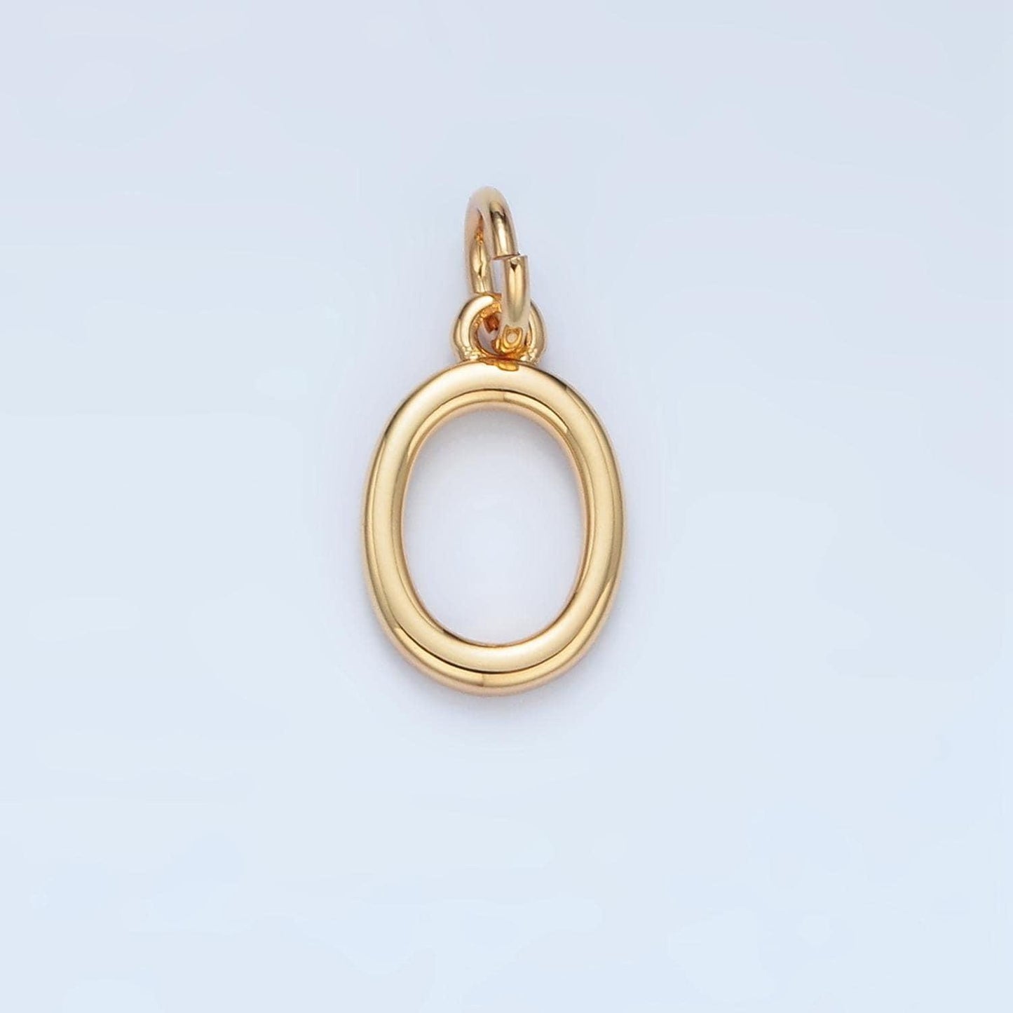 Dainty 18k gold filled greek alphabet personalized charm in gold & silver | a1271