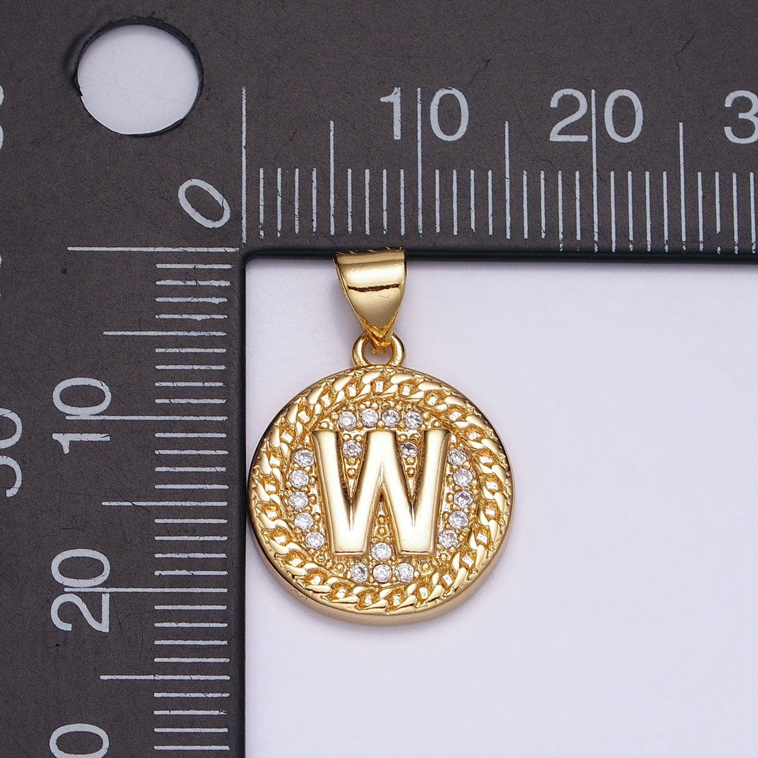 Silver initial coin letter charm a - z alphabet letter medallion charm pendant for personalized necklace jewelry making a455-a467
