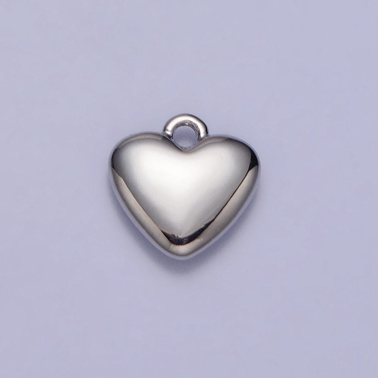 14k gold filled small, dainty, tiny heart pendant charm for valentine necklace bracelet jewelry making supplies ac347